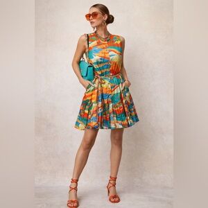 Alden Multicolor Abstract Mini Dress